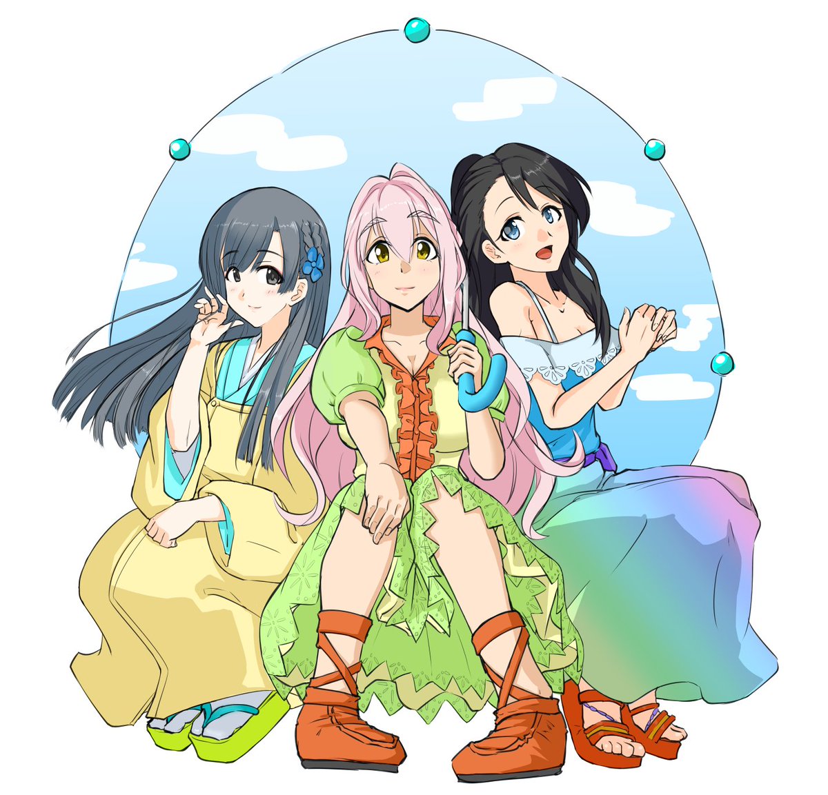 #デレステ 
過去絵 