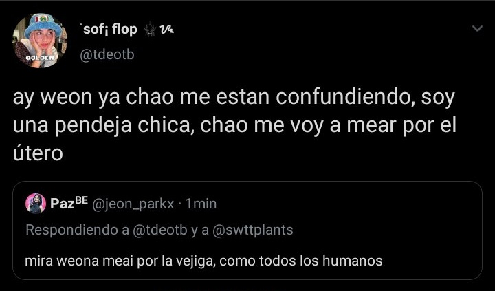 outofContextfCh's tweet photo. jxjdjdj voy a mear por el útero https://t.co/l1dqGsRyWa