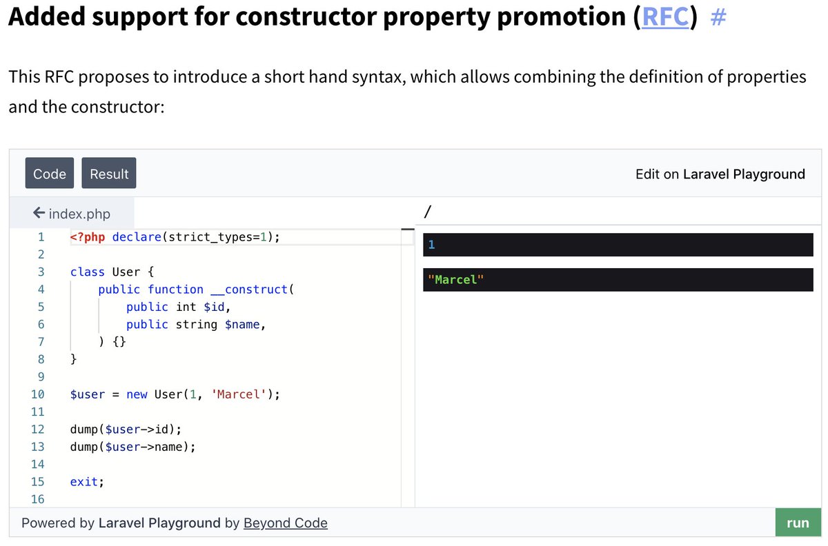 marcelpociot's tweet image. PHP 8 - All new features with interactive examples

pociot.dev/32-php-8-try-o…