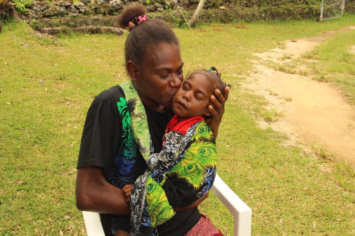 Marie, 5, born with cerebral palsy and normally travels on a 9 hour boat journey to the nearest health facility
Marie was referred to Vila Central Hospital for treatment due to severe acute malnutrition as a result of her cerebral palsy. Thankyou <a href="/UNICEFPacific/">UNICEF Pacific</a> &amp; <a href="/WorldVisionNZ/">World Vision NZ</a>