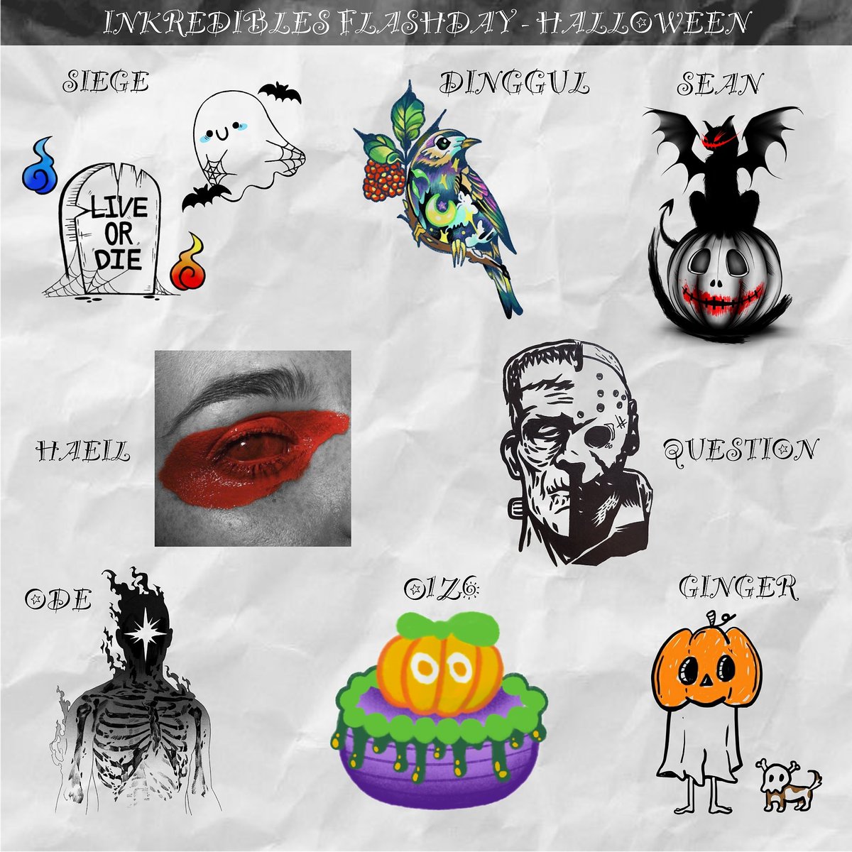halloween flash event๐ป๐ป
.
์ ํฌ ์ต์๊ตฌ๋ค๊ณผ ํ ๋ก์ ์ด๋ฒคํธ ๋์์ ์ค๋นํ์ต๋๋ค๐
์ ๋ถ! 5๋ง์์ด๋ผ๋ ์ ๋ ดํ๊ฐ๊ฒฉ์ ์์
ํ ์์ ์ด๋ ๋ง์ ๊ด์ฌ ๋ถํ๋๋ฆฝ๋๋ค๐ฅฐ๐
.
๋ฌธ์๋ ํด๋น๋์์ ์์
์๋ถ๊ป ์ฐ๋ฝ๋ฐ๋๋๋ค.
#halloween #tattooevent #eventtattoo #tattoo #ํํฌ #ํ ๋ก์์ด๋ฒคํธ #ํํฌ์ด๋ฒคํธ https://t.co/4G3PEP2mn5