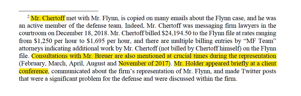 Back in May of this year Sidney Powell file a motion to compel records from Covington, which included Lanny's role in the case. Notice Lanny was involved in November 2017, while the SC was pressuring Flynn and his son to get him to agree to the plea deal?