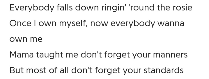 3. NightcrawlersFirst of all, can we appreciate how she raps in this song, she killed it?! She really pushing past her comfort zone in this one.This line really giving me chills and stuck in my head from the very first time! How she penned ‘ringin’ down the rosie’, wow.