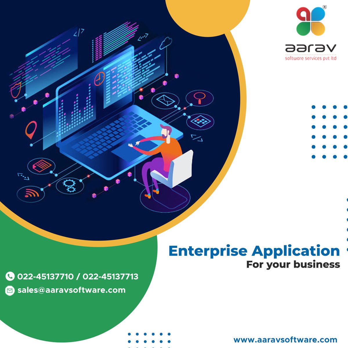 AaravSoftware's tweet photo. Our #technical experts consult and develop the #enterprise #application for your #business.
Know more about this service:
Call: 022-45137710 / 022-45137713
Web: https://t.co/MDPpJ0Ddlm

#AaravSoftware #softwarecompany #softwaresolution #softwaredevelopment #ApplicationDevelopment https://t.co/wzf5HSoyaH