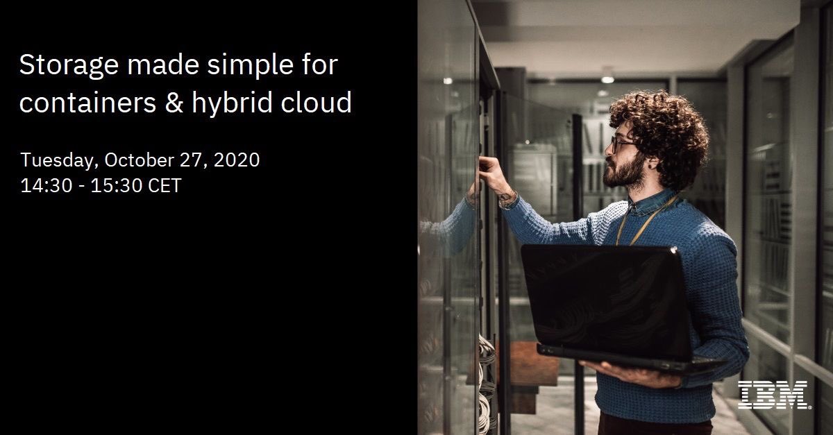 thilodotzel's tweet photo. TODAY: Be inspired by #ContainerNative capabilities of #IBM's #ModernDataProtection and #Storage software families, delivering complete storage solutions for #RedHat #OpenShift and #Kubernetes environments. 
--> https://t.co/J6yufA8Hzz

#StorageIndustryLeader
#IBMStorageRocks https://t.co/Wv3mfrs2DO