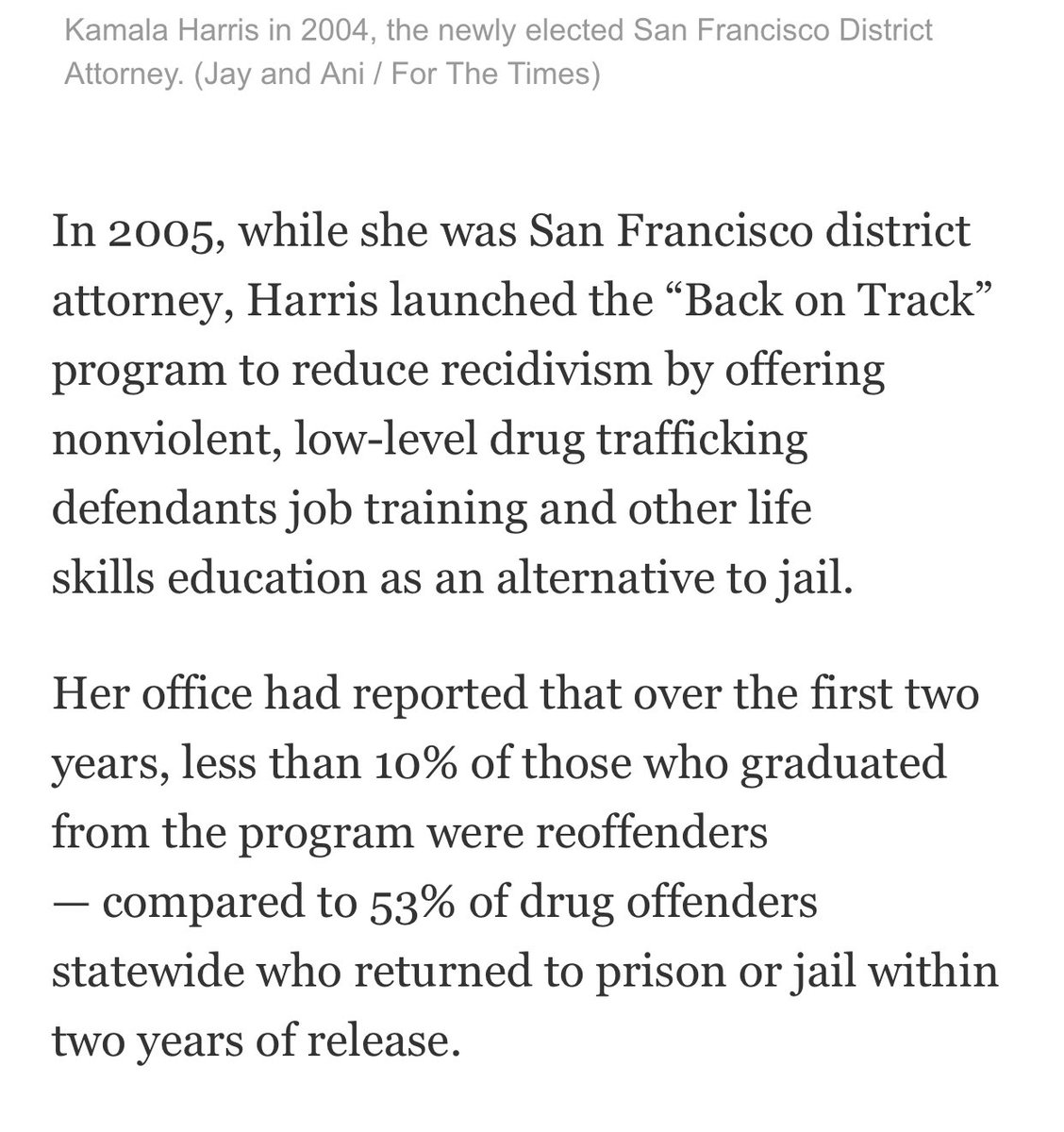 And they’re doing it AGAIN this “Kamala Harris is a cop” started by  progressive when Kamala Harris never locked up black people in fact she’s the reason why many are out of prison! Check the data for yourself