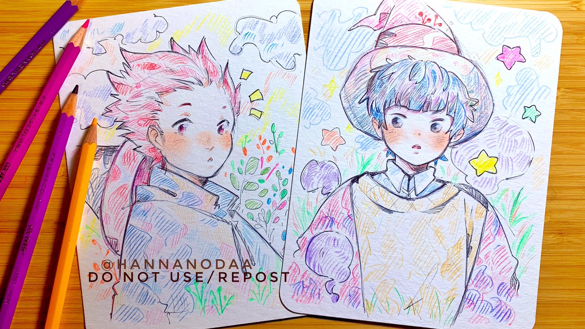 Tendou and Goshi pen commissions!!#Haikyuu #ハイキュー 