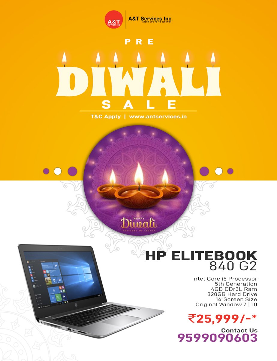 antservicesinc's tweet photo. Enjoy the early Diwali sale.

We are spreading happiness by selling high-quality Imported Refurbished Laptops at affordable prices. 

#antsale #Laptops #prediwalisale #diwalioffer #branding #saleisback #backtobacksale #festiveseason #marketing  #boostyourwork #upcomingdiwalisale https://t.co/BSc4rK3nty