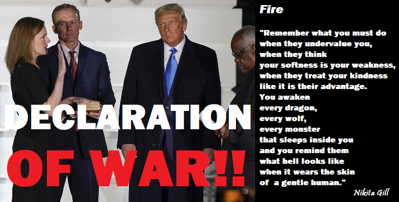 femenism_now's tweet photo. LADIES, THE FIGHT HAS OFFICIALLY BEGUN!!!!!
#Barrettconfirmation #BarrettIsillegitimate #ScotusSham #SCOTUSNomination #ScotusSham #TrumpMeltdown #VoteThemAllOut #VoteBlueToEndThisNightmare #Vote2020 #LGBT #LGBTQ #USSenate #JusticeBarrett #SupremeCourtConfirmation https://t.co/UkzdNXRKro