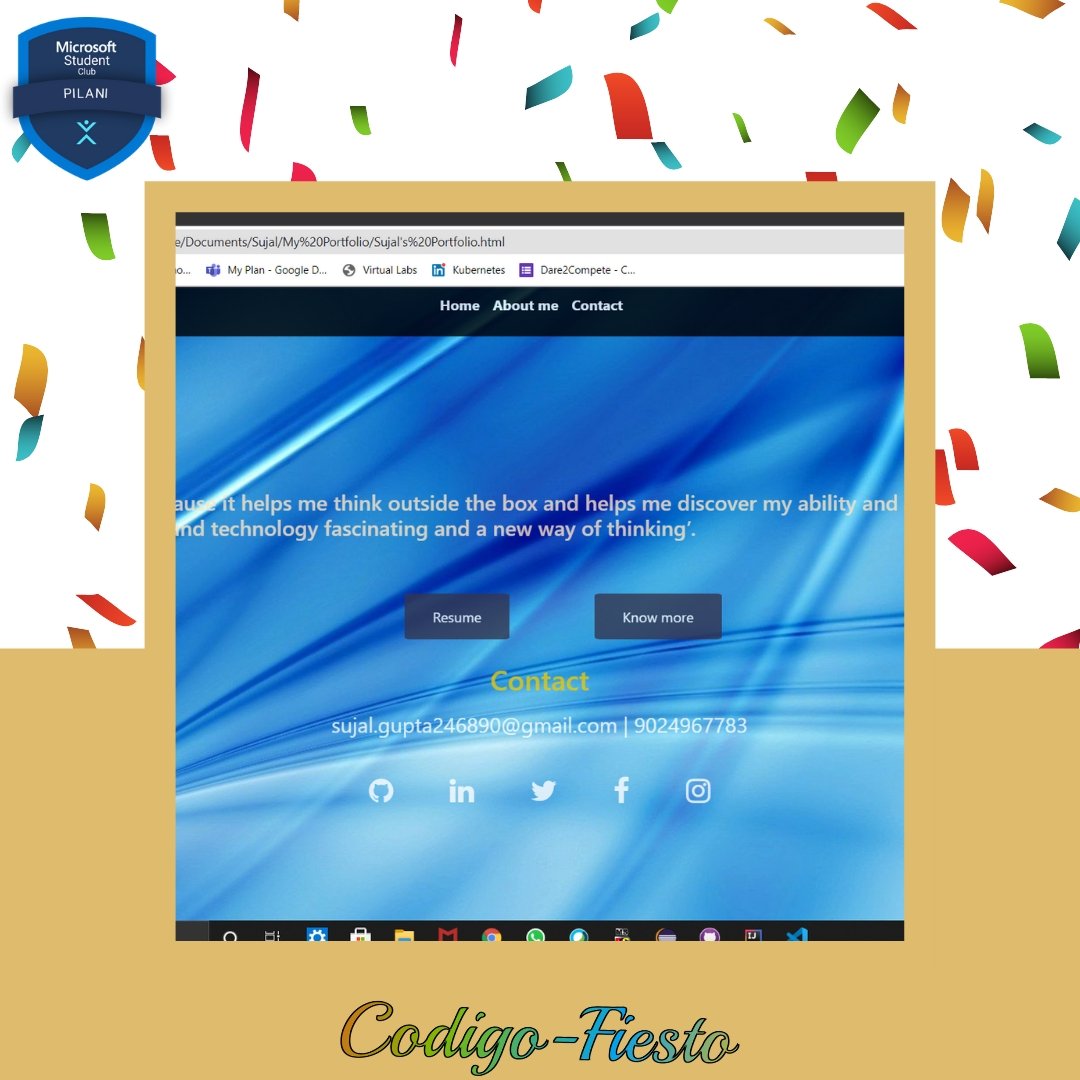 mscpilani's tweet photo. We are here with our best learner .
Sujal Gupta is the best learner of the event "Codigo-Fiesto". We really appreciate his work.
#bestlearner #mscpilani #MSFTStudentAmbassadors #codigofiesto #mlhlocalhost https://t.co/F2FB8K0zqx