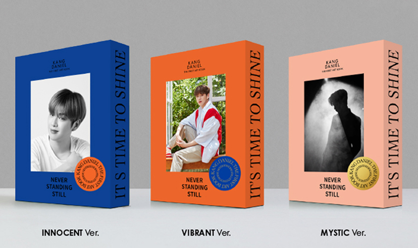 thisisppotto_k's tweet photo. 강다니엘 아트북 NEVER STANDING STILL 사양 정리 

표지 3종 (하드케이스 커버)
INNOCENT, VIBRANT, MYSTIC https://t.co/btxyhV3l3L