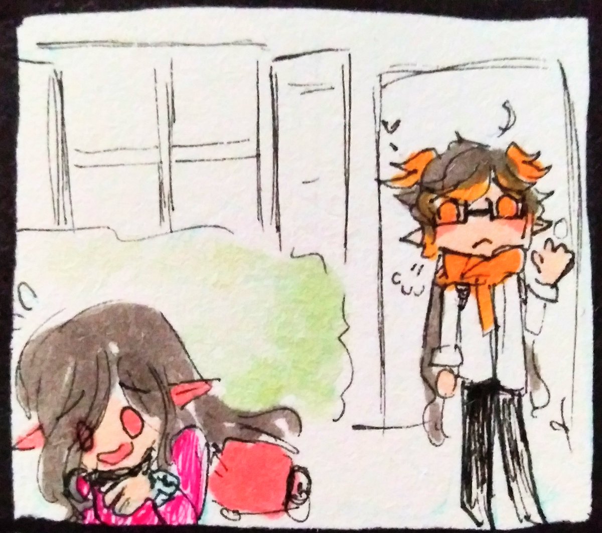 Ghostly_ribbon's tweet photo. #kisstober day 26!
(Ling is @_LAAPPLEPIE 's oc)
Lilian is my oc https://t.co/Tl57re0Bmn
