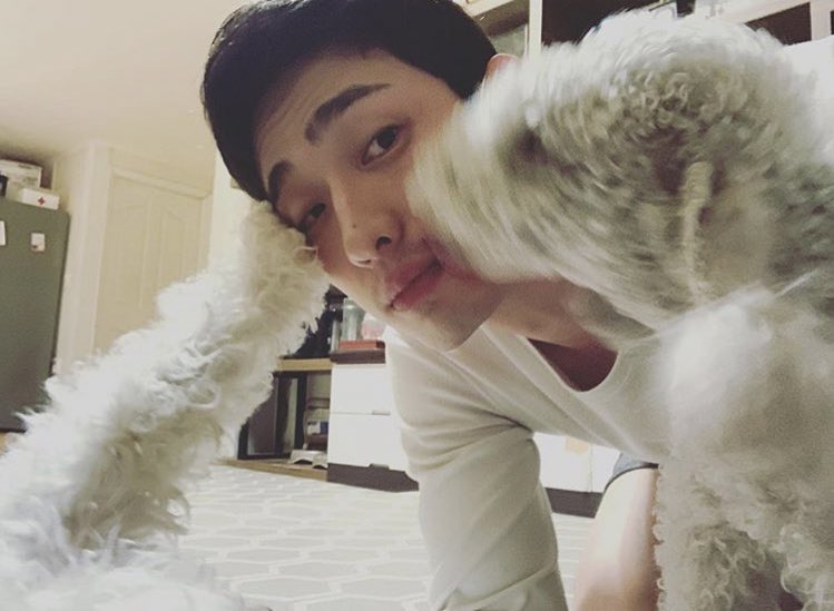 yoon park  (yoon.bak) yoon bark king of posting dogs (his dog account is: jjongharmonyhappyyoonibagi)