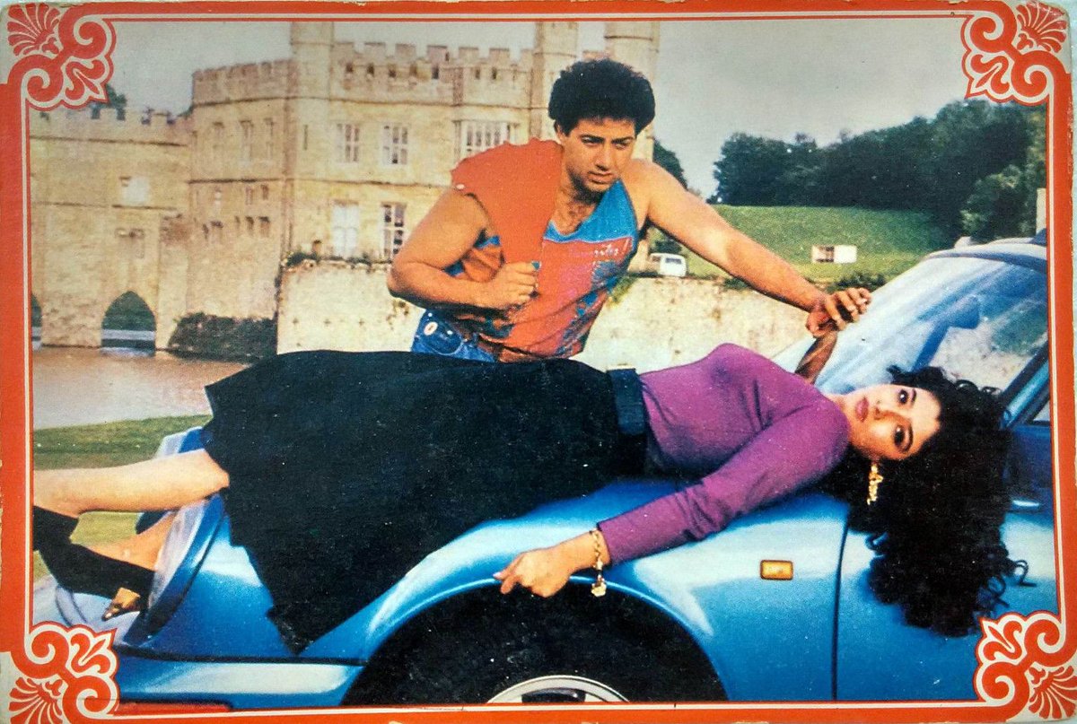 sowika71's tweet photo. #SunnyDeol and #RaveenaTandon in the film 'Kshatriya' (1993) #postcards #screencouples
#BollywoodFlashback 
#HappyBirthdayRaveenaTandon https://t.co/2V5HCTaoMY