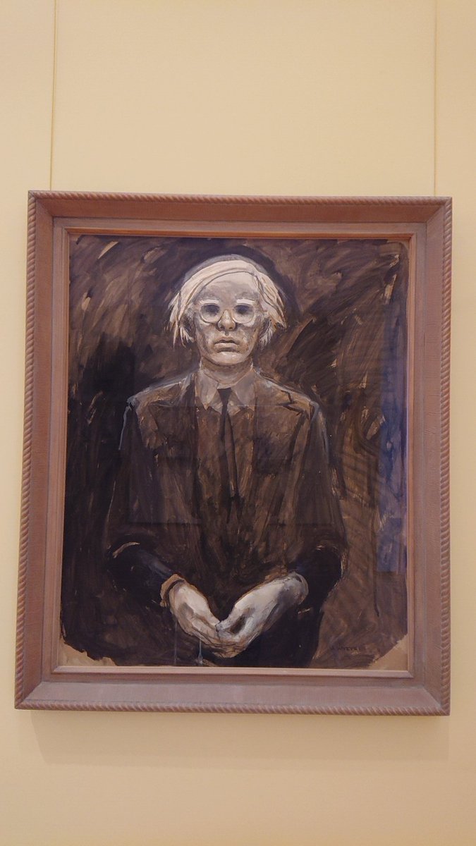 ぐるフラ 東京富士美術館 の常設の最後の方にある ジェイミー ワイエス が描いた アンディ ウォーホルの肖像 ジェイミー ワイエスはあの クリスティーナの世界 で有名なアンドリュー ワイエスの息子です 調べたら 祖父のnc ワイエスも