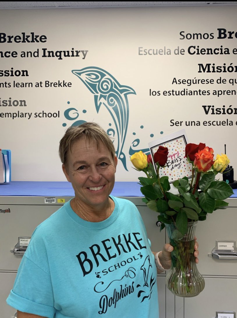 Happy Belated Boss’s  Day to the best! #BrekkeBoss #Principal #Dolphin