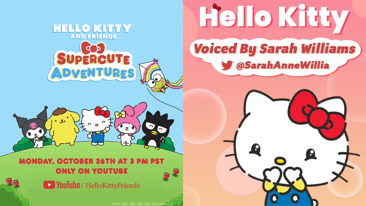 Sarah Anne Williams on Twitter: 'New Character I Voice: Hello Kitty in 'Hello  Kitty and Friends Supercute Adventures'! Thank you to @sanrio, @hellokitty,  and @veriteentertain for trusting me with this iconic role!