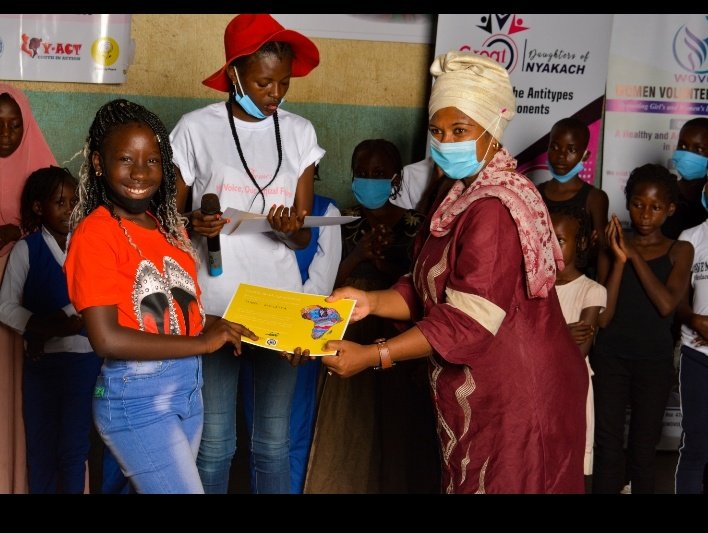 WOVOP_org's tweet photo. Award of ART4PEACE certificate of participation to all the 15 art competition participants during the International day of the girl celebrations on 17th October.
#braceproject
#girlsincreativespaces https://t.co/6XUPY1PA9p