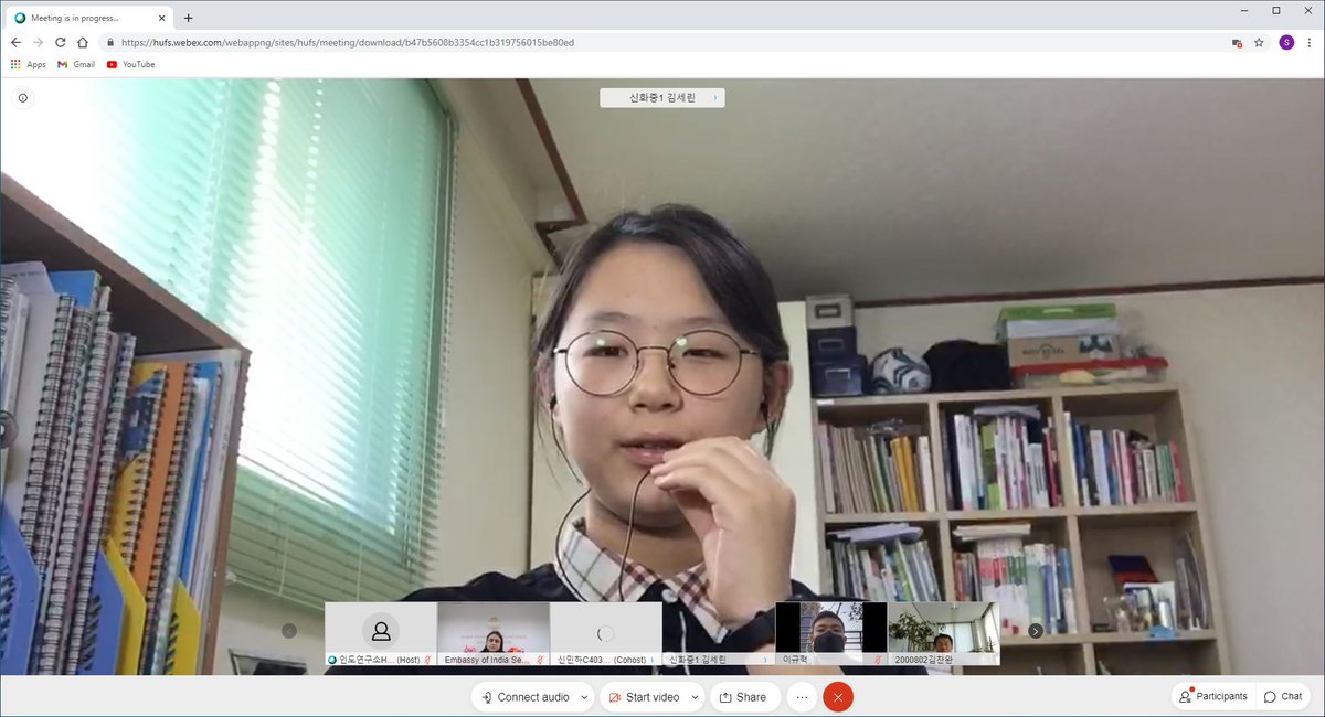 ICCSeoul's tweet photo. #IndianWeek Awarding ceremony of Illustrated Poetry and Essay Competition on #Gandhi. Interaction with the winners.

간디 시화 에세이 대회 시상식이 진행되었고 수상자들의 소감을 들어보는 시간이 마련되었습니다.

@ICCR_Delhi @IndiainROK https://t.co/U1TT4TJAzR