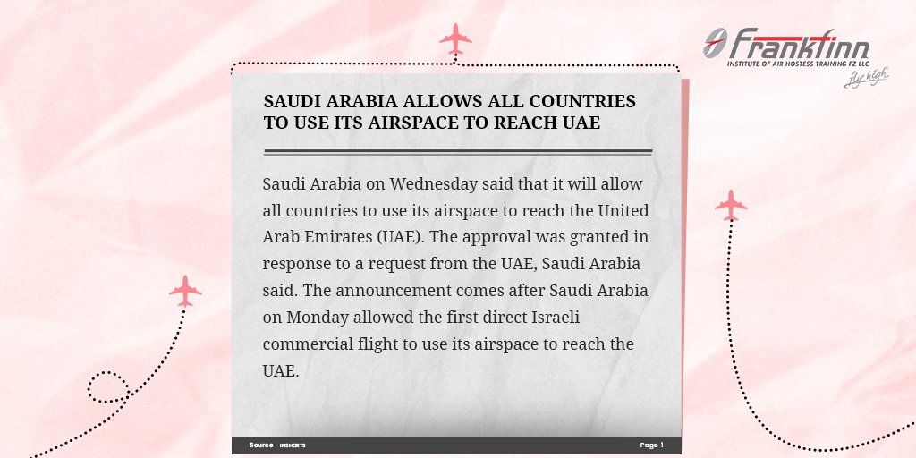 frankfinn_uae's tweet photo. UAE and Saudi Arabia announced a peace deal.
#TuesdayTelegram
#Frankfinn #FlyHigh #India #UAE #Dubai #UnitedArabEmirates #SaudiArabia #PeaceDeal #Reach #Allows #AllCountries #Airspace #Announcement #FirstDirect #Israeli #CommercialFlight #Newsletter #Article #Inshorts https://t.co/r2mLd0MjoA