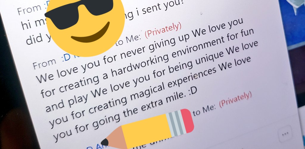 When your students write you a message in the chat just to show you their appreciation. 💜 #WhyITeach