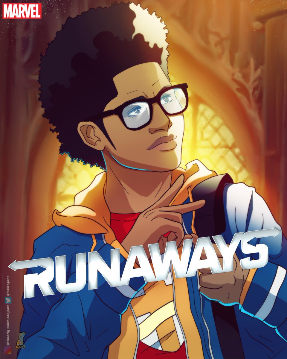 Chris Jones Blacktober Day 27 Nerd Geek I Needed An Excuse To Draw Alex Wilder From Marvel Comics Runaways Anyway