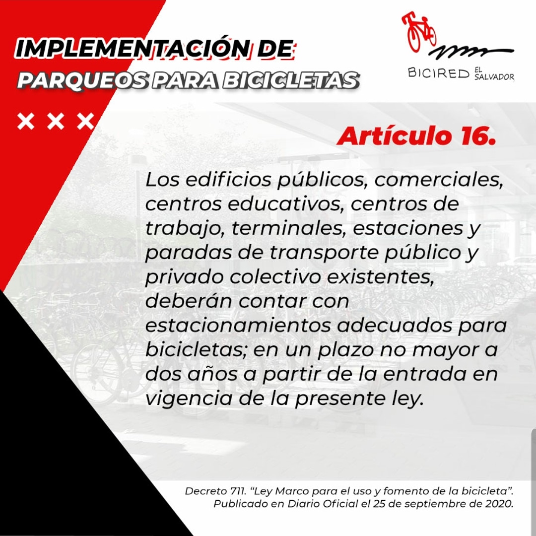 BiciredSV's tweet photo. Los biciparqueos, son parte de la infraestructura vial, que ya vemos en muchos lugares. Su implementación será gradual en nuestro país y contribuyen a un sistema intermodal y sustentable. ¿En qué lugares has visto biciparqueos? 
#BiciparqueosParaTodos https://t.co/TfFZFuO3pP