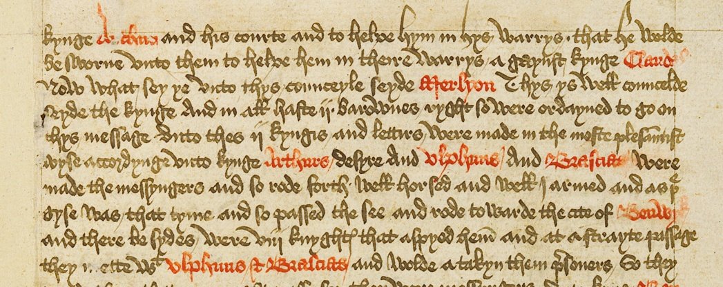 But in 1934, assistant headmaster Walter Oakeshott found a manuscript in the Winchester library. He didn& #39;t recognize it at once, but eventually figured out that it was a manuscript version of Malory.