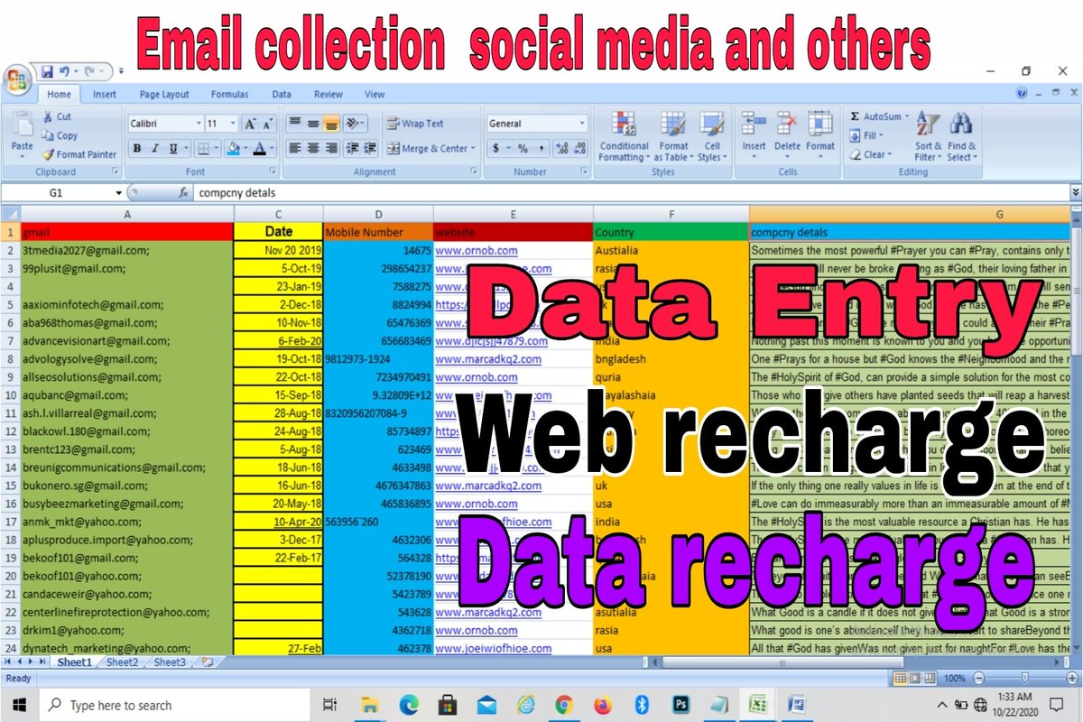 all_asmoule's tweet photo. Hello
I'm ornob and I'm working as a professional SEO expert.
***My Services***
★Web Scraping
★Email Collection
★Data Entry
★Excel Data Entry
★Data Mining
★Data Scraping
★Copy Paste Work
Visit my profile
#web_recharge
#email_collection
#data_entry
#Data_collection https://t.co/MY2pHCmfKk
