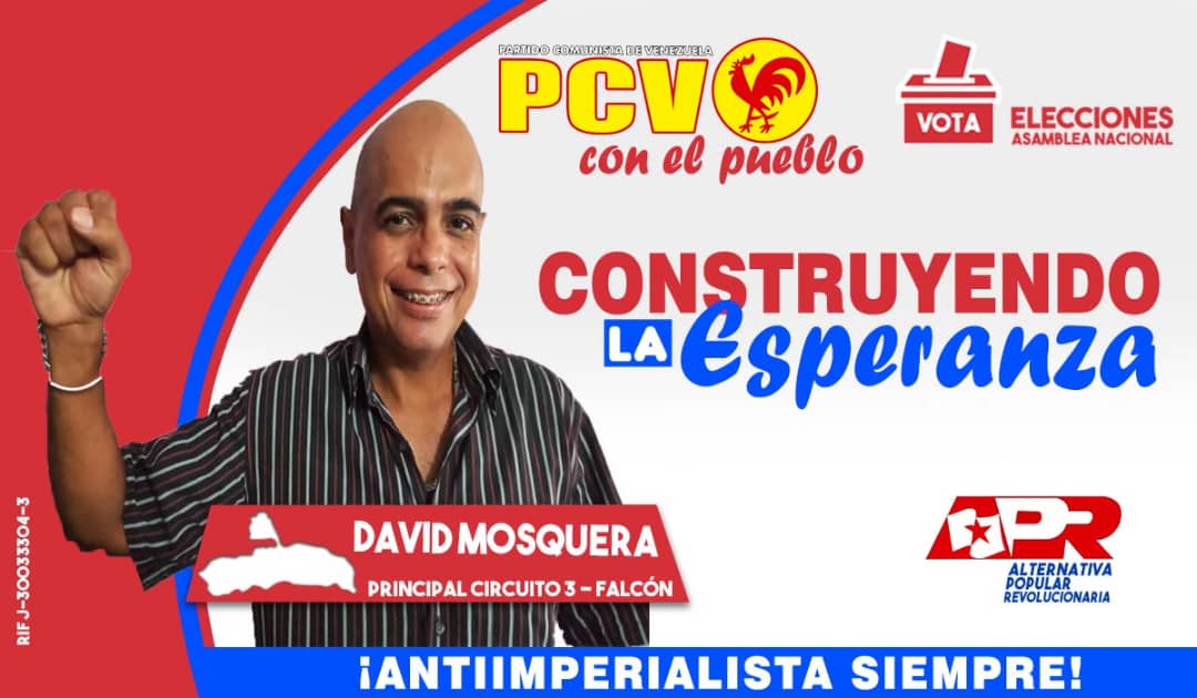 mujercombate's tweet photo. Este #6Dic #OtroGalloCantará. En el estado #Falcón, circuito 3, nos resteamos con @dmosquerajuliao (principal) y @erickanairym (suplente).

@aprfalcon @PCV_Ve #PCV #AlternativaPopularRevolucionaria https://t.co/t6PAQm3gVe