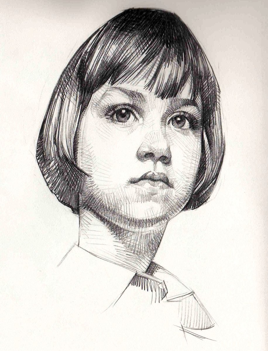 davemalanart's tweet photo. Kid with a dark pencil.  #Pencildrawing #drawing https://t.co/6nDRF5rIbC