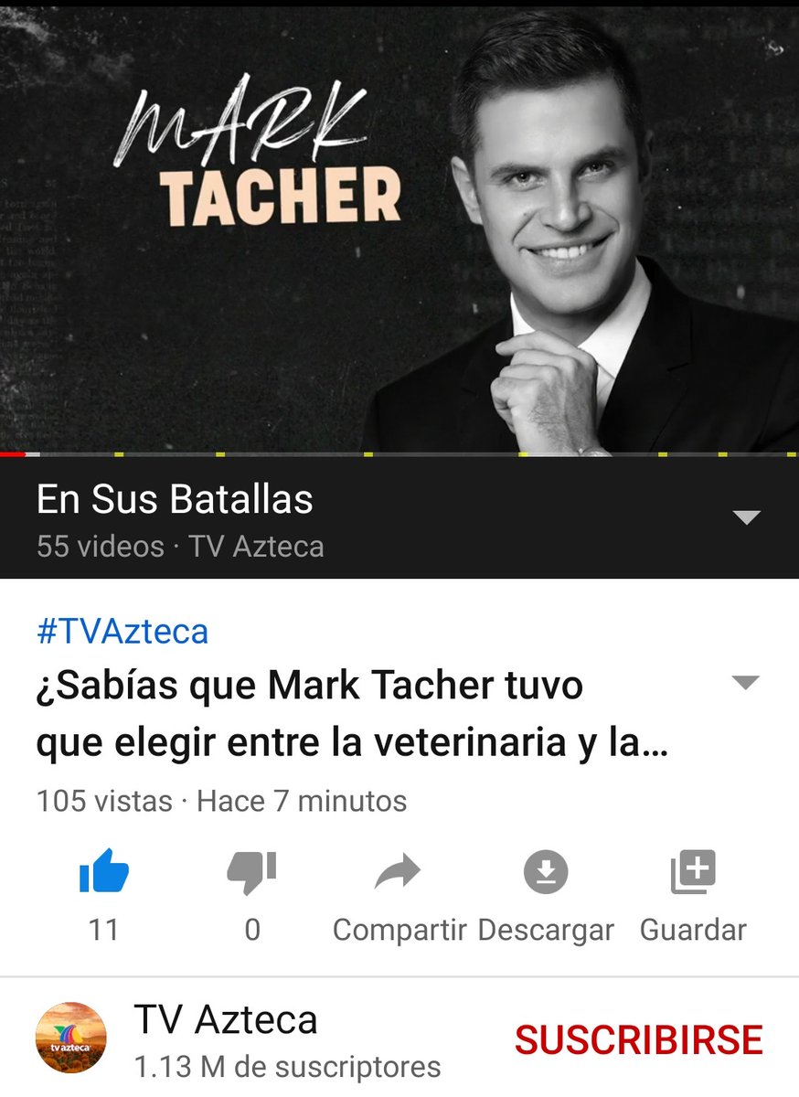 Aquí entrevista completa de <a href="/MarkTacher/">Mark Tacher</a>  #ensusbatallas programa emitido ayer domingo 25 oct por <a href="/AztecaUNO/">Azteca UNO</a> 👇
youtu.be/c3mZG0kEw_A
