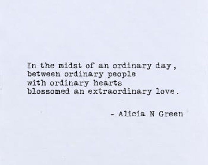 An extraordinary love 