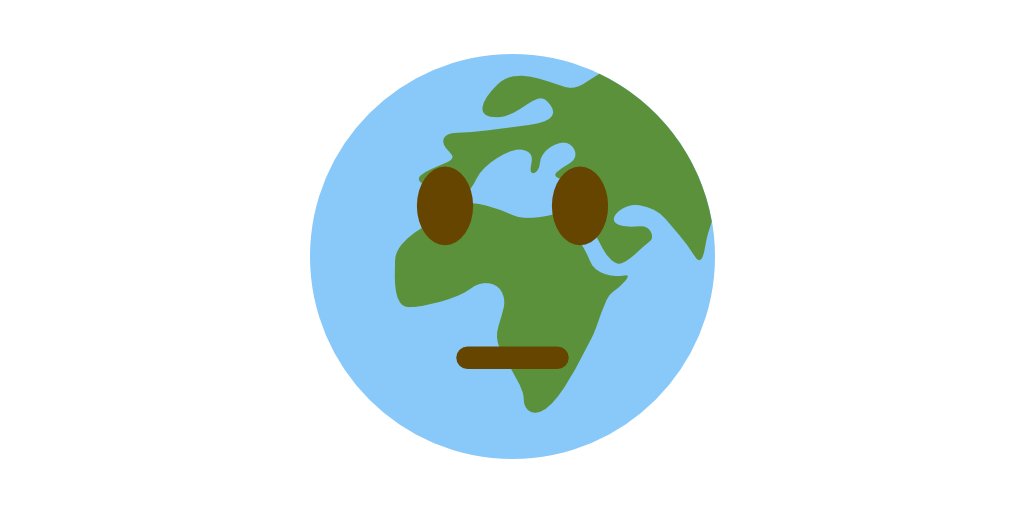 base from 🌍 (earth)
eyes from 🙂 (default)
mouth from 😔 (straight-small)
