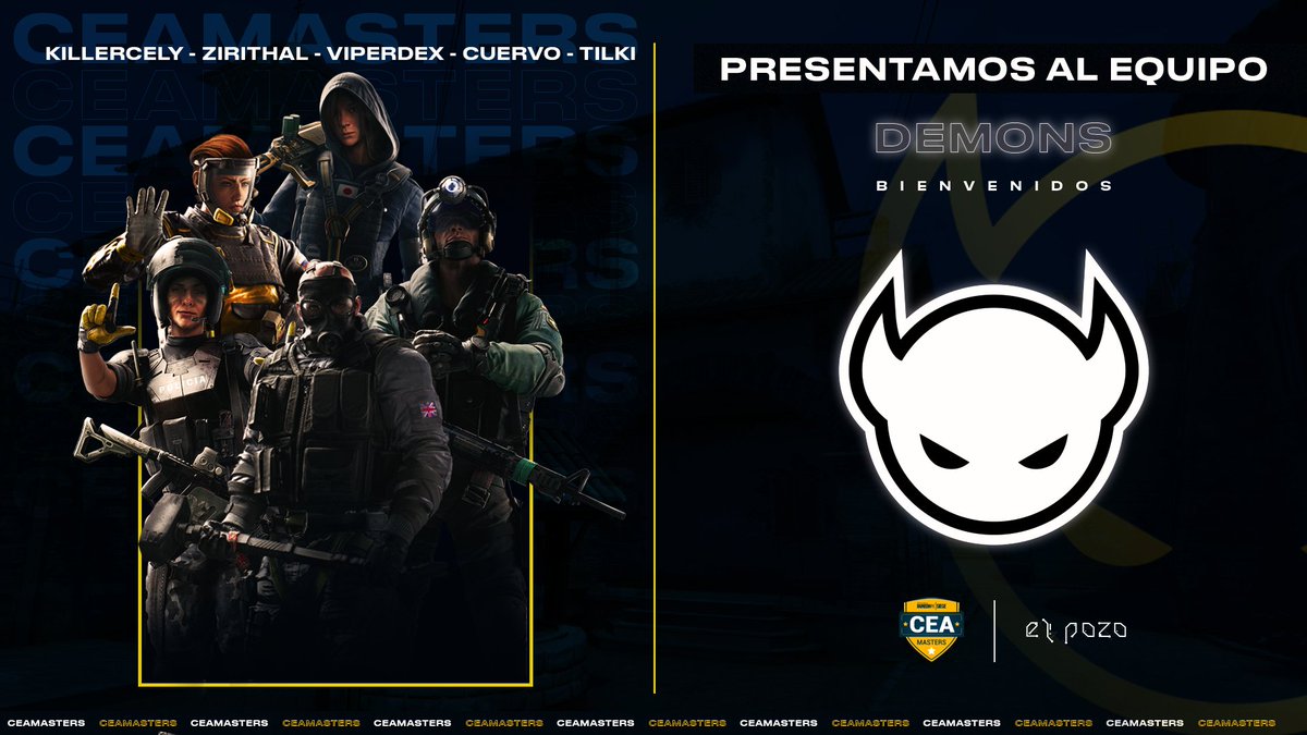 OneShotLatam's tweet photo. #rainbowsixsiege

El segundo clasificado está aquí! Demons hace presencia, les deseamos suerte en su aventura durante la liga!

Conoce al equipo en: https://t.co/bnBXClmMJ0

#CEAMasters #GoCEA #rainbowsixsiege @elpozobta https://t.co/L13VMVJuCk