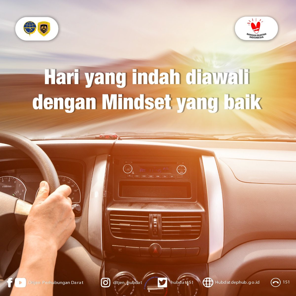 Selamat pagi #MitraDarat!
Setiap hari sebetulnya adalah hari yang baru untuk kita. Keputusan kita terhadap hari ini akan mempengaruhi keseluruhan hari. Mari kita coba memulai dengan mindset yang baik, percayalah perjalanan kita hari itu akan menjadi lancar.

#PenghubungIndonesia