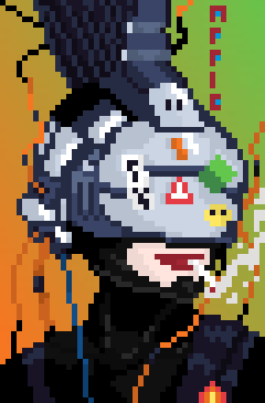 ApplePixeel's tweet photo. Ciber #pixelartist  #pixelart #Aseprite https://t.co/9W68X0kDWA