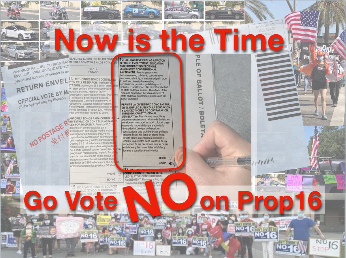 ECalifornians's tweet photo. Can we count on you to Vote No on #prop16 NOW?

#NoProp16 #NoOnProp16 https://t.co/TBmwgnMgr5