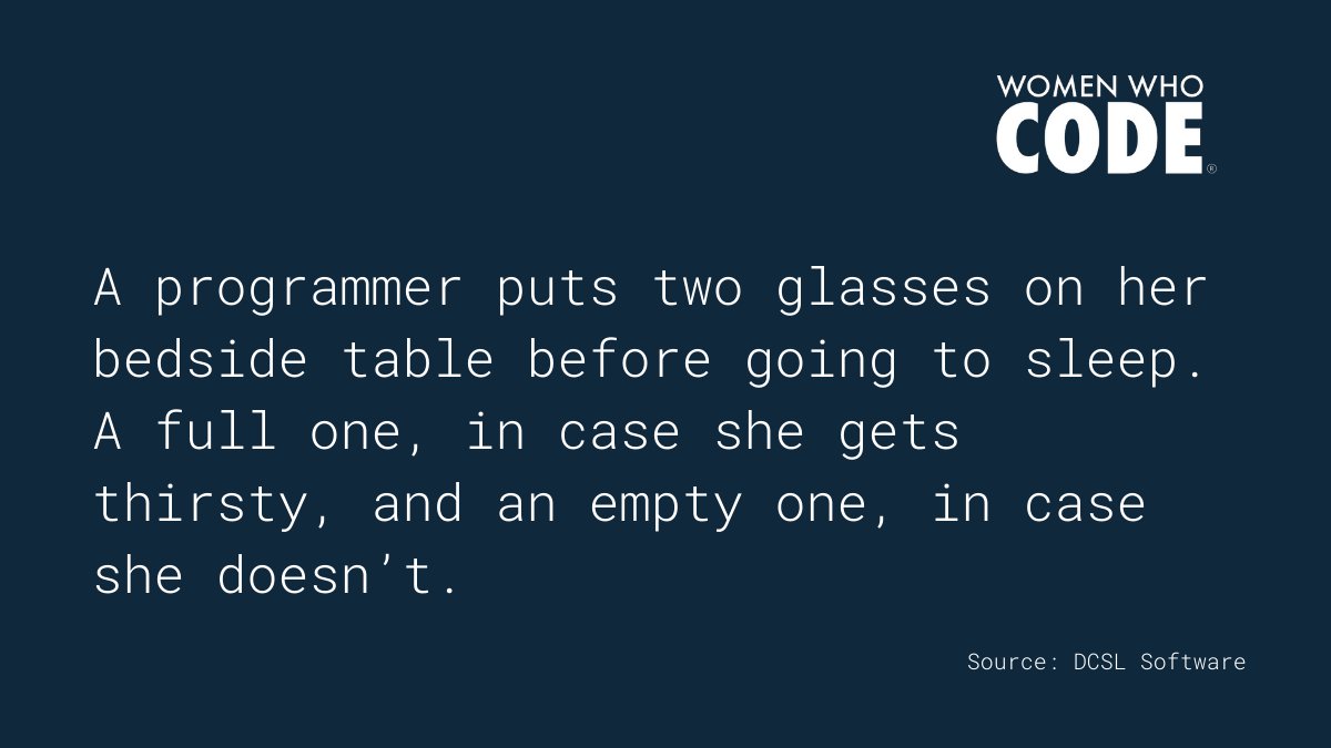 WomenWhoCode's tweet image. 😂  Tag a #developer that needs a laugh!