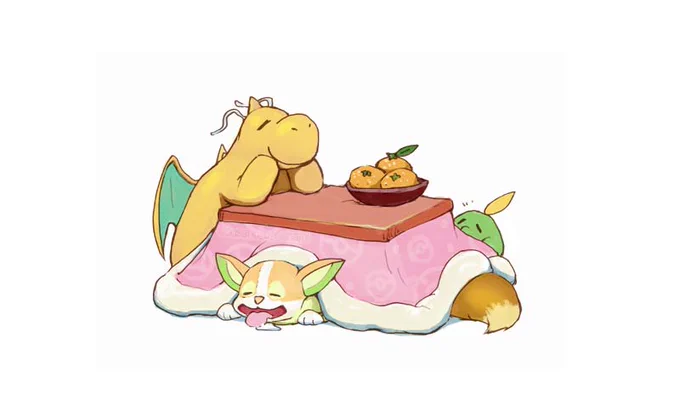 おこたが恋しいきせつになりましたね

#ポケモン #pokemon 