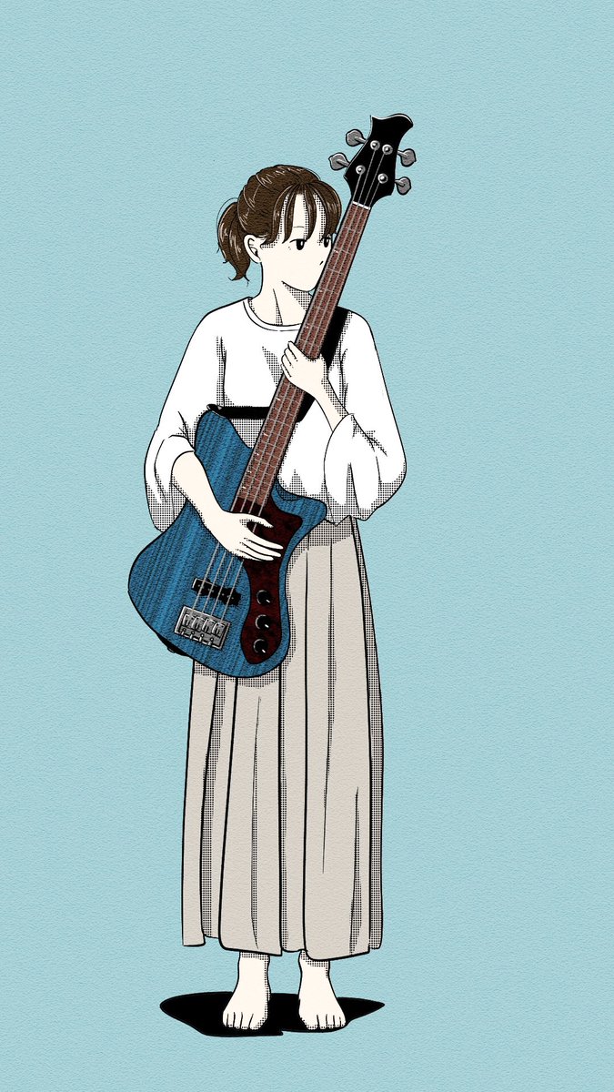 生活 Seikatsu ご依頼分 C I S U M 様 イラスト イラスト好きな人と繋がりたい クラスタ 創作クラスタ ギター女子 ベース女子