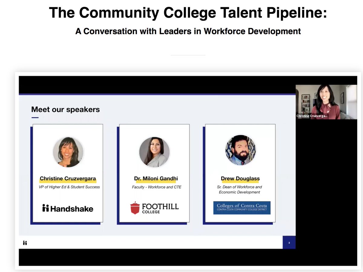 teresafoothill's tweet photo. Foothill's in the house! We are one of the first community colleges to partner with Handshake to "democratize the job search and internship" journey. Super proud of Dr Miloni Gandhi! @whatdoesmilosee @OwlTalent @FoothillPrez @Foothillnews  @joinHandshake  https://t.co/UoQgBqq64J https://t.co/zquWRDp0il