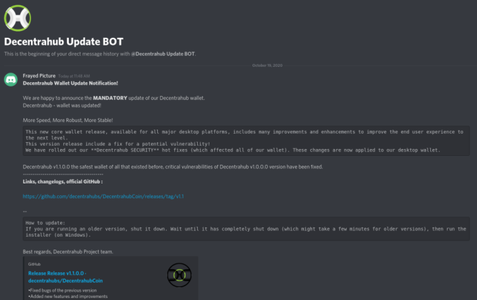 Good Morning
Please don't fall for the below kind of SCAM. Always look into the official channels for announcements with regards to wallet update. Always download the wallet from official links #official-links. Lets ensure to keep your hard earned money safe, secure and rewarding