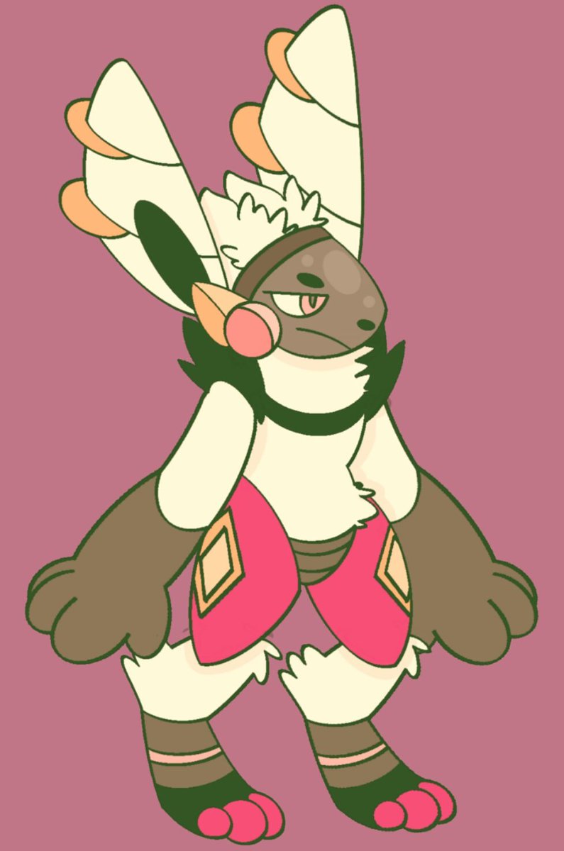 reinsofunity's tweet image. ☆  //  i started thinking about robot bunnies yesterday and made a cinderace oc based on that one old, fake leak from last year.