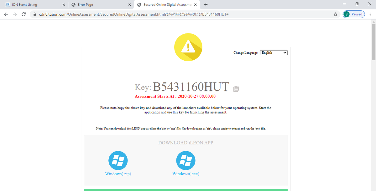 vaibhavkumar779's tweet photo. I would thanks @TCS  for not helping in NQT. I ldid login on time got the keys. But Not allowed to give exams. Because even with 5mbps your webpages go dead and I am late to start the launcher by 8 am. helpdesk say go to admin but how? no reply 
#tcsnqt #TCSiON #ratantata https://t.co/oVQCZFnEfA