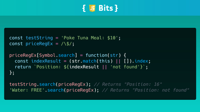 Cilly_Boloe's tweet image. There&apos;s a whole bunch of JS symbols that can do some pretty nifty things. Here are a few! 🙂

Article: dev.to/cilly_boloe/sy…

#JSBits #javascript #100DaysOfCode #javascript30
