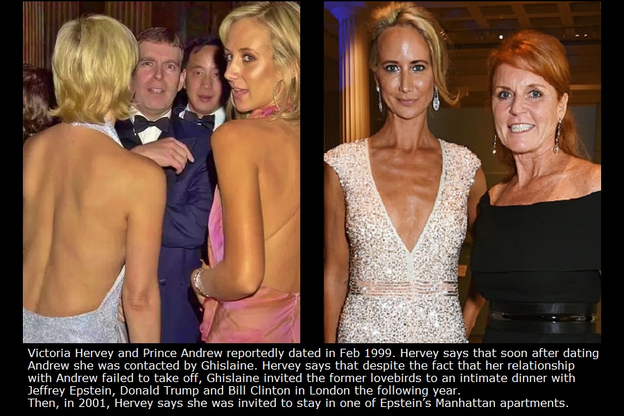 ➏➒ Lady Victoria HerveyHas been close to Ghislaine & Epstein, Ghislaine's biz partner Jemma Kidd, Prince Andrew & BriatoreVH & Andrew had dinner with Epstein, Trump & Clinton!VH was in A Small World online club with Epstein & L RothschildVH stayed 10 days in Epstein apt