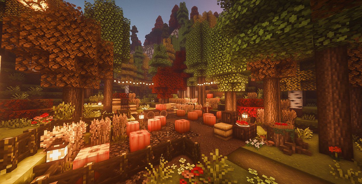 folkishcreation's tweet photo. The quaintest little pumpkin patch you ever did see 🍂🍄
#Minecraft https://t.co/crWLCdp456