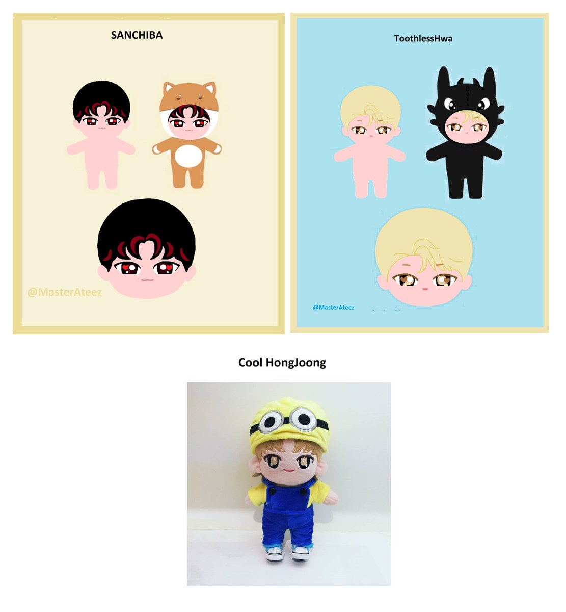 MasterAteez's tweet photo. @MasterAteez1 Order form is open for the previous dolls 

Order link here:
https://t.co/yRsrJL92Y9 https://t.co/HJNYCDZeps
