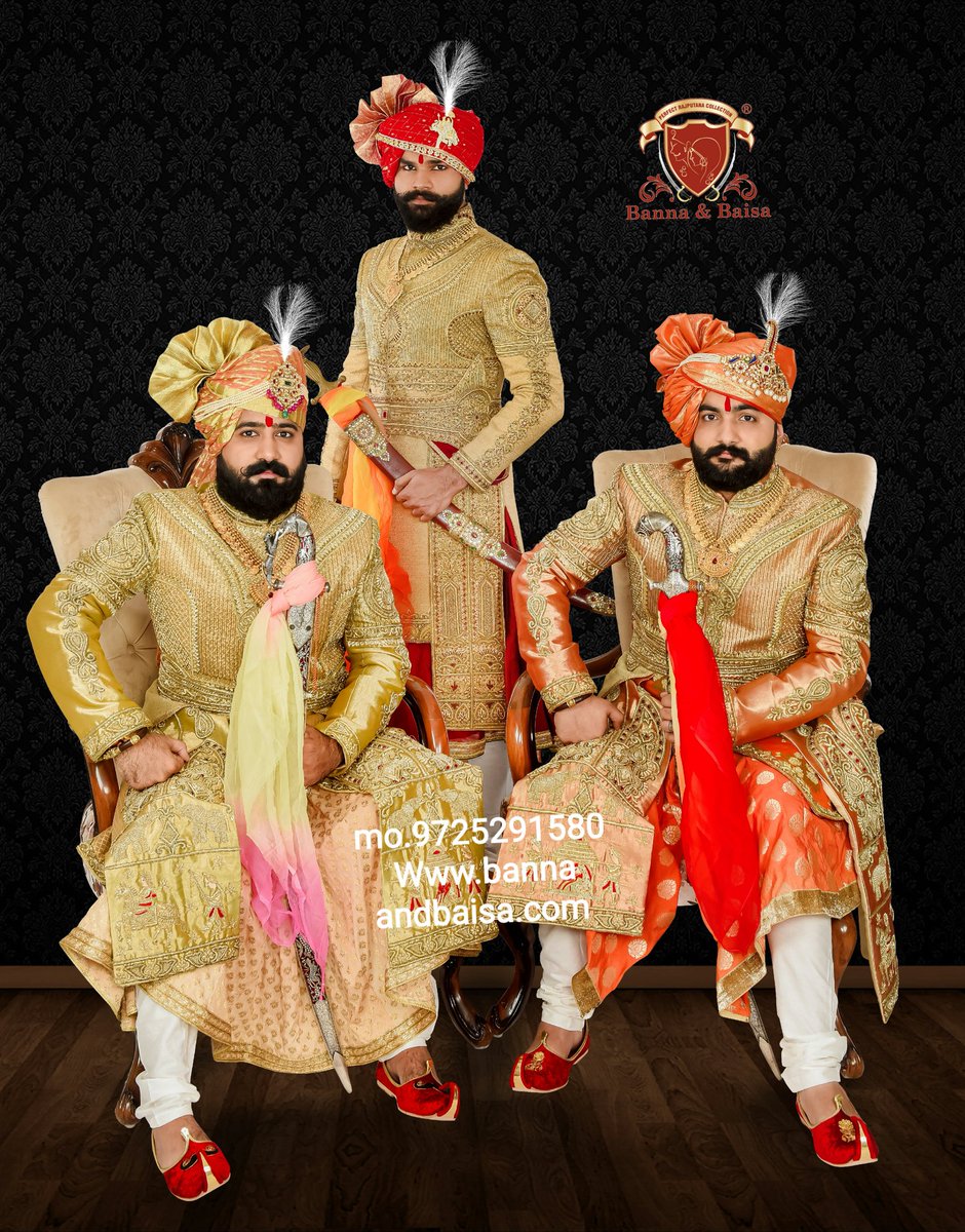 Exclusive groom collection
At
Banna and baisa showroom ahmedabad
mo.9725291580 https://t.co/oCFduirZUh
#angrakha
#handwork
#bannaandbaisa
#banna
#achakan
#jodhpuri
#breeches
#mojari
#royallook
#royal
#indowestern
#Update
#safa
#dulha
#SHERWANI
#Traditional
#kalagi https://t.co/0dYL9aWvn1